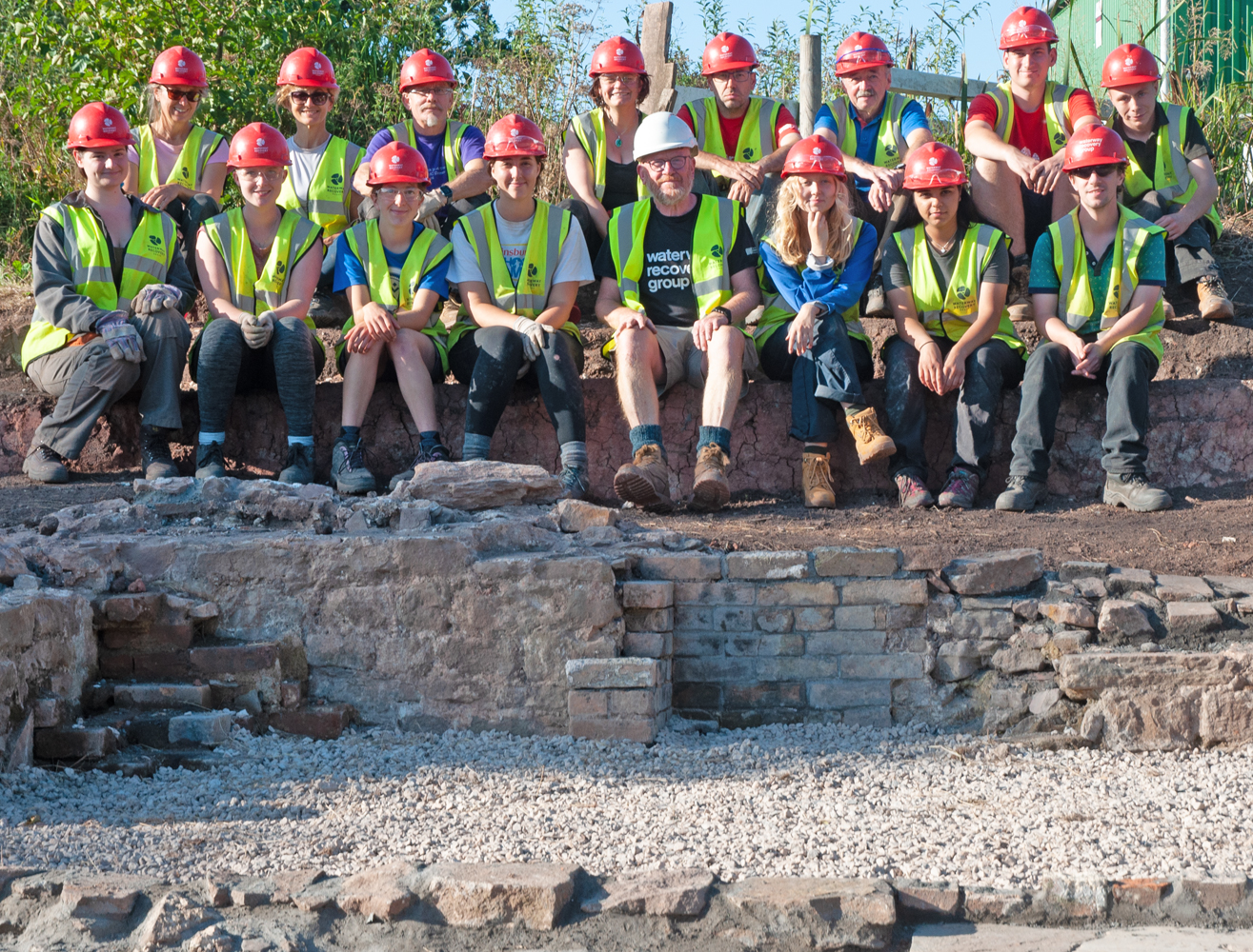 A final group photograph, the week 2 team