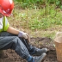 Working in the picnic site area