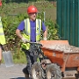 Collecting gravel