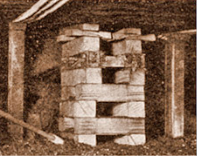 A chockin position at a coal face