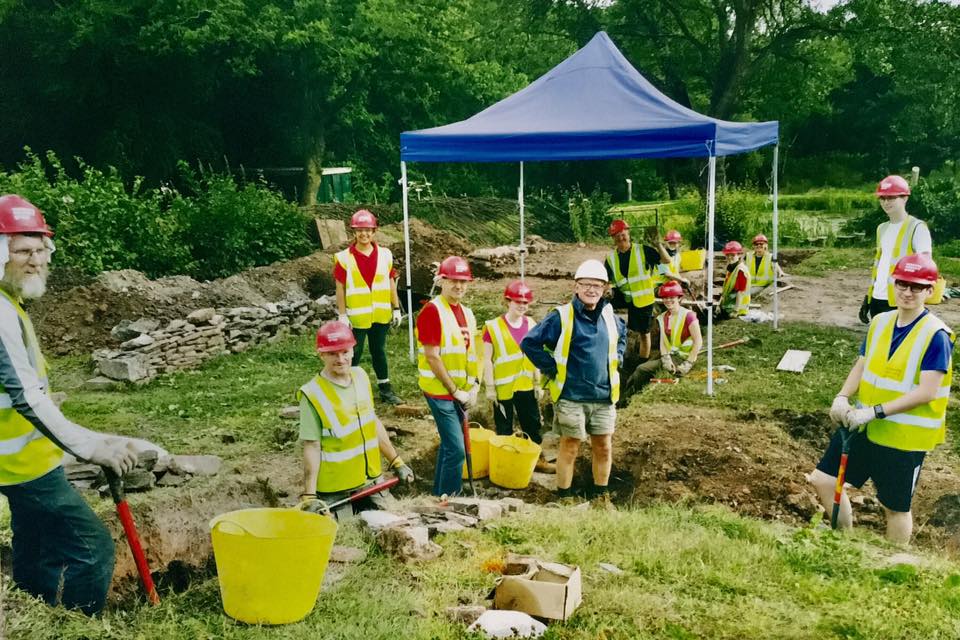 General view of archaeological excavation