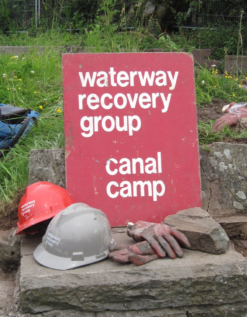 Waterway Recovery Group sign