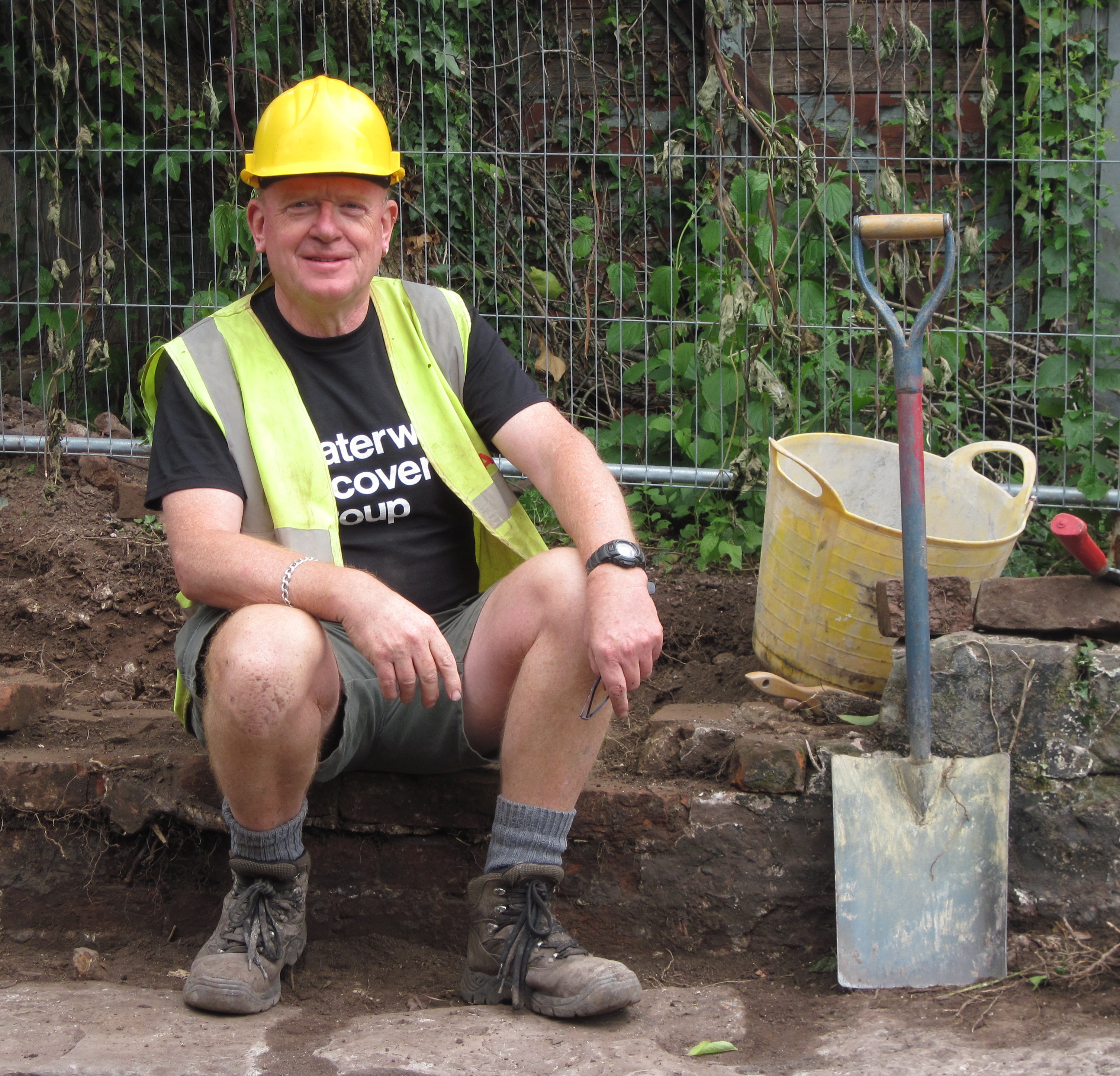 Ralph and the building foundation he worked on