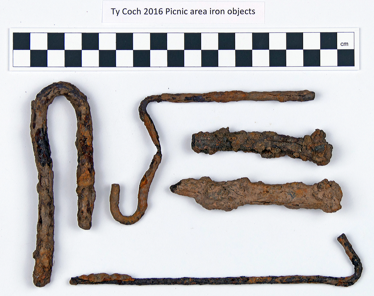 Corroded iron objects