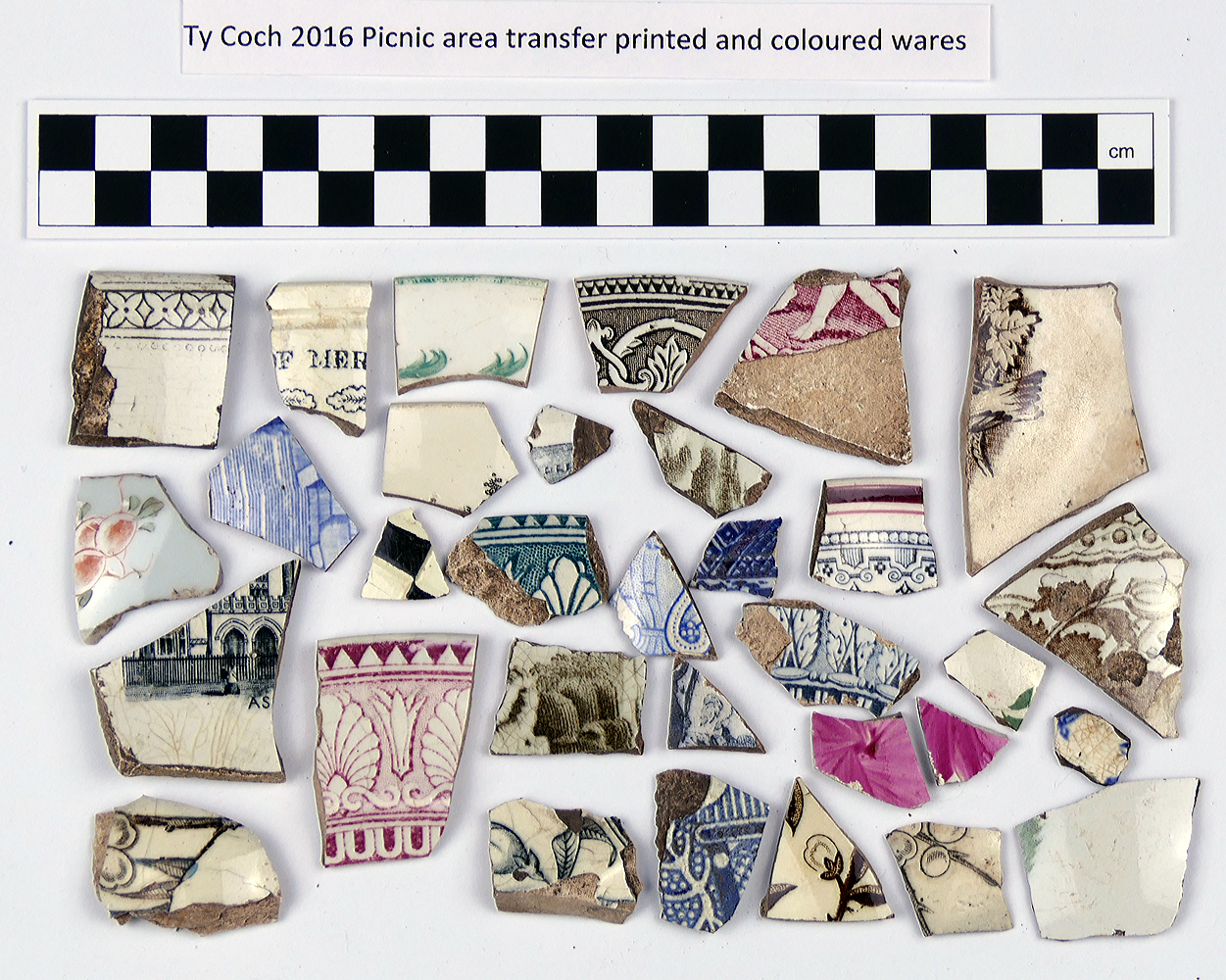 Transfer printed pottery