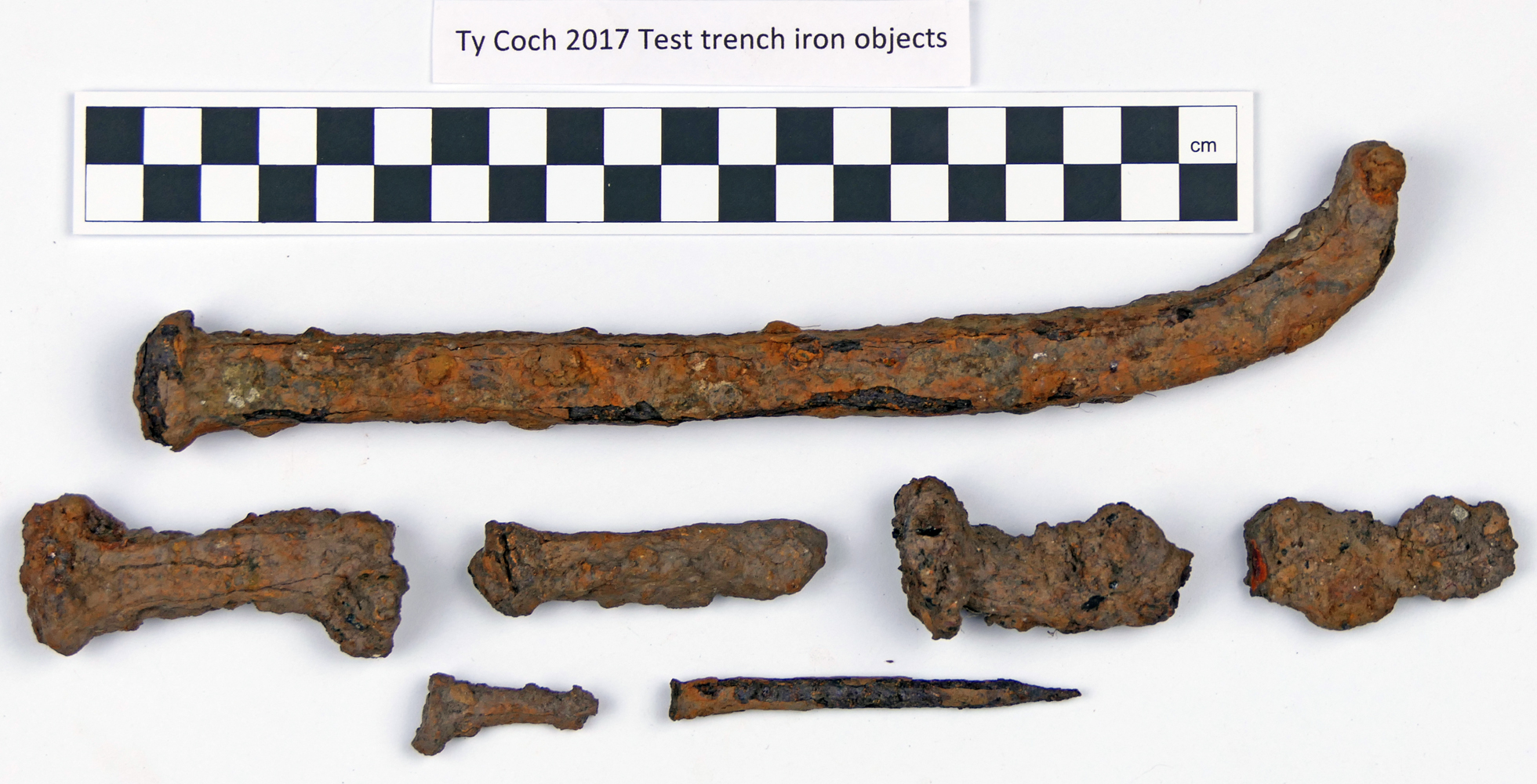 Corroded iron objects