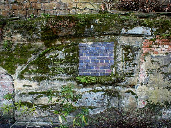 traces of demolished buildings